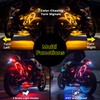 12PCS Motorcycle Led Lights with Brake Turn Signal,Underglow Light Kits