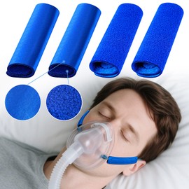 4-Packs Upgraded CPAP Strap Covers, Innovative Satin/Polar Fleece Dual-Layer CPAP Headgear Strap Covers, Universal CPAP Strap Comfort Pads, CPAP Accessories Mask Face Cusion Pads for Reducing Red Mark