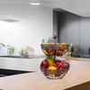 ROSYLINE 2 tier fruit basket, fruit bowl, multi-purpose kitchen and