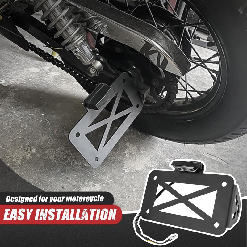 WingFly Motorcycle License Plate Holder - License Plate Holder for