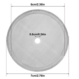 French Press Replacement Screens, 6 Pack, Stainless Steel Reusable Mesh Filter for 17 Ounce and 12 Ounce Coffee Press, Mesh Filters for Universal 350 ml / 12 oz / 11.8oz French Press Coffee Maker