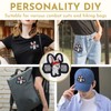 Funny Bunny Gym Patch, Hook&Loop 3" for Backpack,Vest,Gym Bag