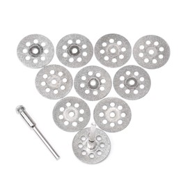 ChilternCasa 22mm 7/8" Diamond Cutting Wheel, 3mm 1/8 Inch Mandrel Cut Off Discs Rotray Tools for Dremel Pack of 12 Pcs