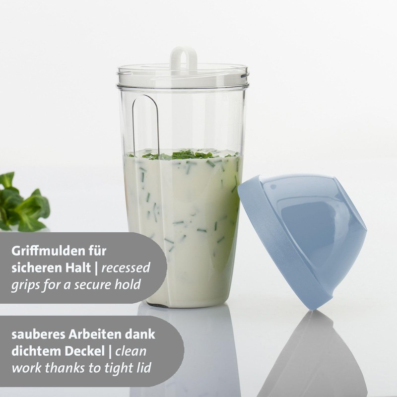 Westmark Mixing and shaking cup/shaker with removable mixing disc, capacity: