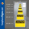 ComplianceSigns.com Danger Do Not Sit Or Stand Label Decal, 6