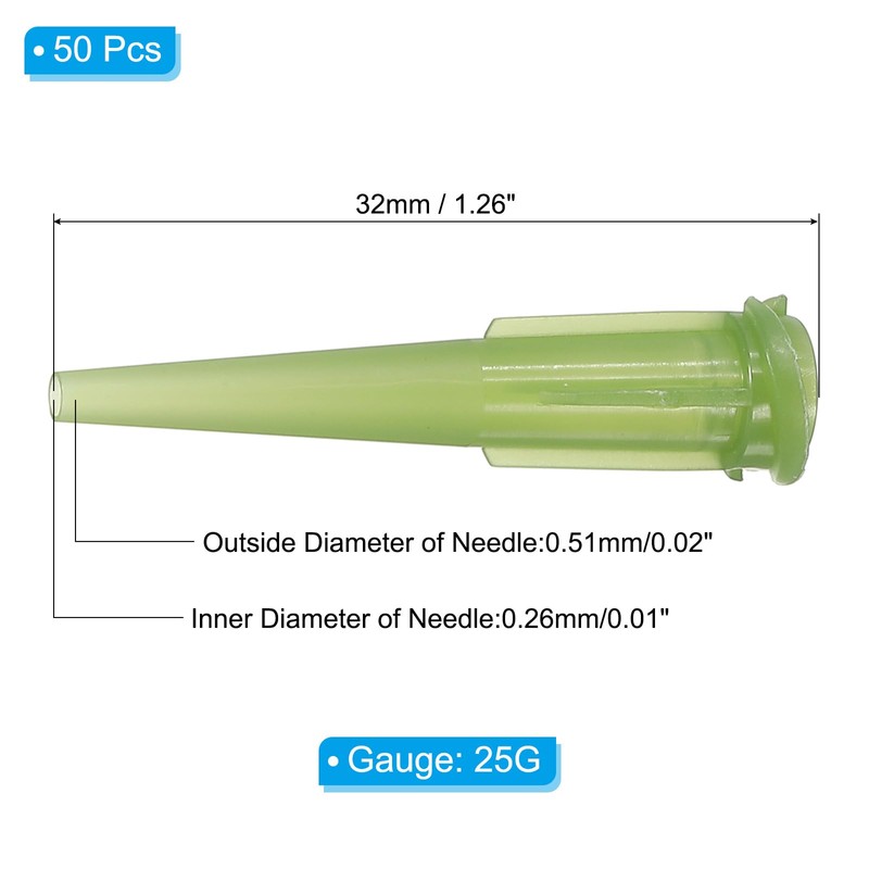 PATIKIL Blunt Tip Conical Dosing Cannula 14G, Pack of 50