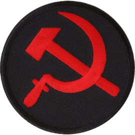 Ivamis Hammer and Sickle Iron on Novelty Patch- 3x3 inch - P5458