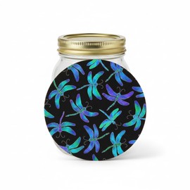 Andreas Silicone Jar Opener, Dancing Dragonfly – 6.25" Non-Slip Lid Gripper & Garlic Peeler, Food and Dishwasher Safe, Multi-Use, Durable Silicone & Fabric, Made in the USA, JO-260