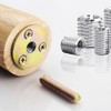 Pack of 10 Threaded Insert, 15 mm M8 to M6