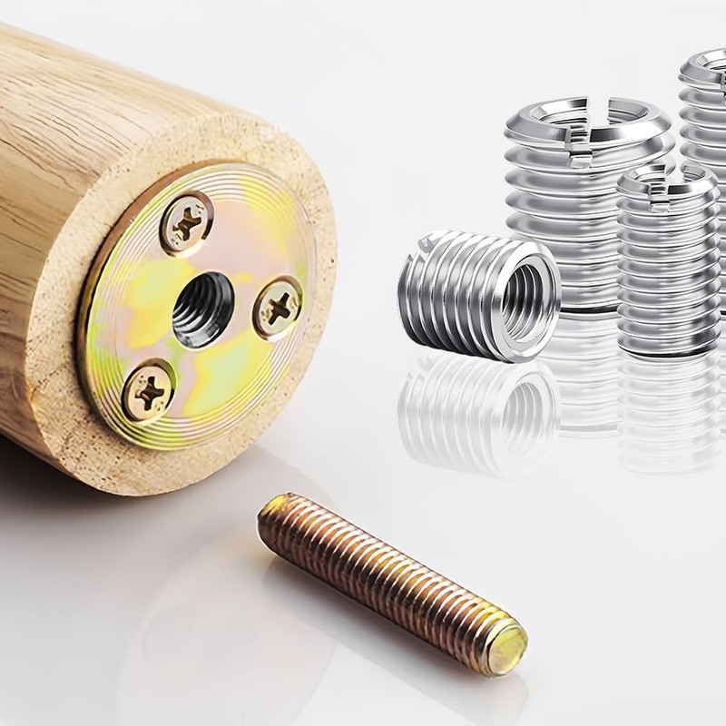 Pack of 10 Threaded Insert, 15 mm M8 to M6