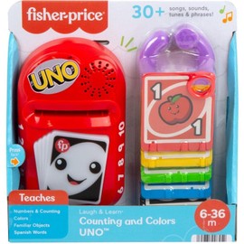 Fisher-Price Ríe y Aprende, Uno Aprende Colores Y Números, Juguete para Bebes de 12 Meses en adelante