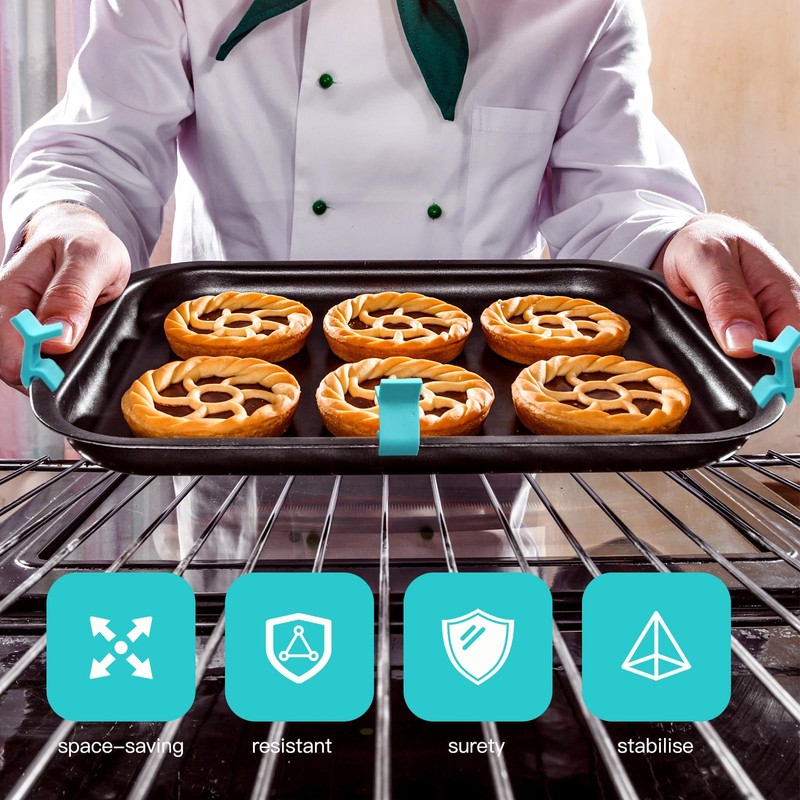 DZHPSRSZ16pcs Reusable Baking Sheet Dividers, Stackable Cooling Racks for Baking