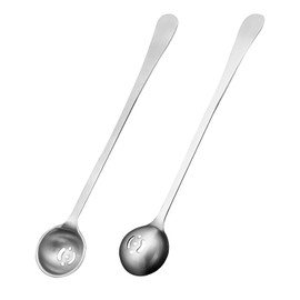 2 Pieces Olive Spoon, Slotted Spoon, Stainless Steel Spoon, Small Slotted Spoon, Cooking Spoon, Multifunctional Canning Spoon