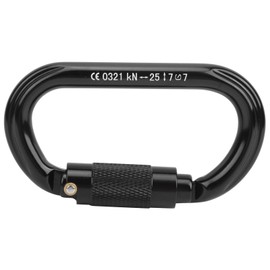 Vbestlife Mosquetón de Escalada en Roca, Aleación de Aluminio para Exteriores Tipo O Bloqueo de Escalada Automático Protección de Seguridad Ampliada Mosquetón 25KN