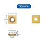TASP Titanium Coated Carbide Cutter Inserts for Wood Turning Tools,11x11mm,Pack