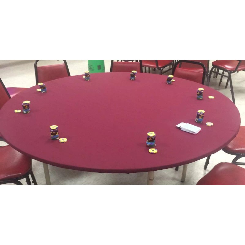 Original Poker Felt Casino Style table cover fits 72" round