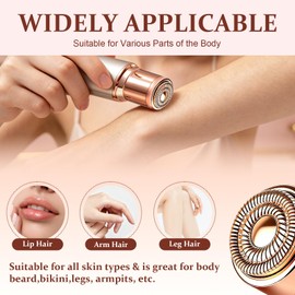 6PCS Gen 2 Replacement Heads for Flawless Facial Hair Remover, Rose Gold