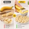 Stainless Steel Banana Slicer for Kitchen Food Prep – Quick