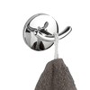 WENKO Duo Cuba Wall Hook Shiny - Towel Hook, Clothes