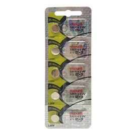 5pk Maxell SR916SW SR68 SR916 373 Silver Oxide Watch Battery by Maxell