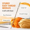 VONEEDL 60 PCS Large Eye Sharp Needles - Easy to