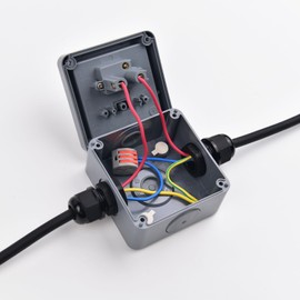 NineLeaf 1PK IP66 Waterproof Switch,2 Way Single Light Switch for Outdoor Garden, with 1PK 2 Way Dual Light Switch,Weatherproof (1Gang&2Gang 10A Grey)