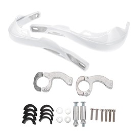 RATCHROLL 1 Set Universal Hand Guard Knuckle Guard Protector for Motorcycles Handguard Cold Protection Windproof Rainproof White Aluminum Alloy