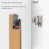 DIYHD 48" Concealed Sliding Barn Door Hardware with Dual Soft