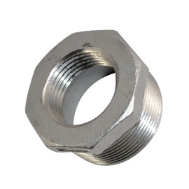 Megairon 1-1/2" Male NPT to 1" Female NPT Female Reducing/Reducer Bushing Pipe Fitting,Adapter,Stainless Steel SS 304 Hex Bushing