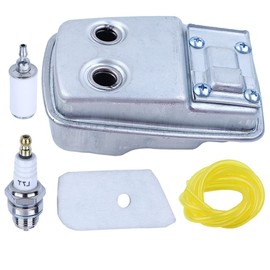 Gubeter Exhaust Air Fuel Filter Kit, for Husqvarna 124L 125L 125Ld 128C 128Cd 128L 128Ld 128Ldx 128R 128Rj Trimmer Part, 574031502, 530150253