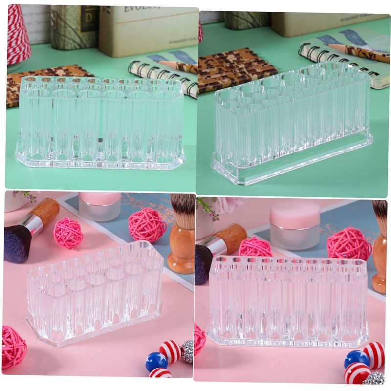 FRCOLOR 26 Pen Display Stand Makeup Brush Organizer Eyeliner Stand
