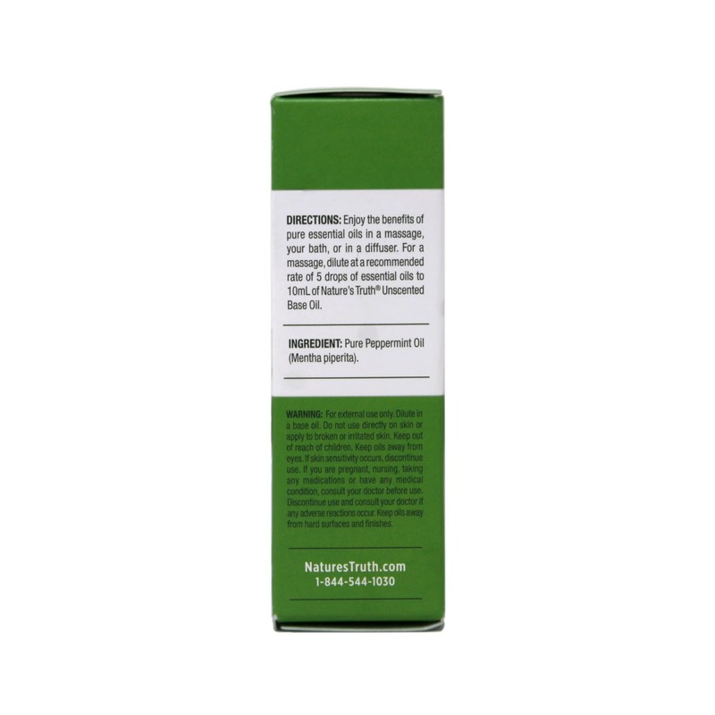 Nature's Truth Peppermint Essential Oil for Diffusers and Aromatherapy, 0.51
