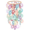 GURU SHOP Round Shell Wind Chime – Colourful, Multicoloured, Shell