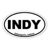 CafePress Indianapolis, Indiana Oval Car Bumper Sticker