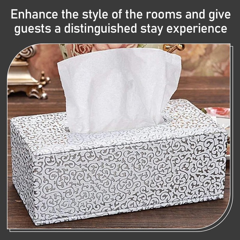 Tissue Box Cover, Rectangle Paper Organizer Dispenser, Desktop Decorative 25.5