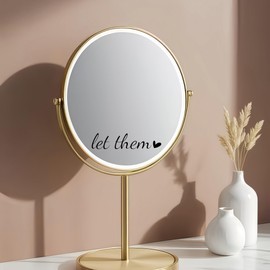 4 xLet Them Rear View Mirror Decal,Mental Health Awareness Sticker,Self Love Car Decal,Motivational Stickers,Mindfulness Rearview Mirror Sticker,Affirmation Reminder Sticker,Car Decal For Women