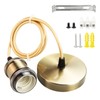 Urcianow Antique Brass Ceiling Pendant Light with E27 Socket and