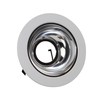 Elite Lighting B1402 4" Low Voltage Trims White Chrome Reflector
