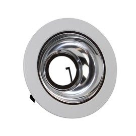 Elite Lighting B1402 4" Low Voltage Trims White Chrome Reflector