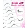 Frihappy Short Lashes Natural Eyelashes Wispy Lashes Natural Look Fake