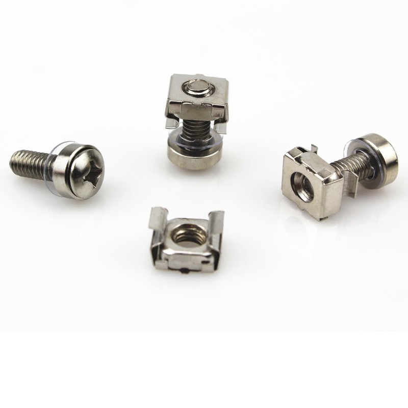 Gad2go 50 Pack Rack Mount Cage Nuts Screws and Washers