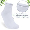 KOOOGEAR 5 Pairs Womens Ladies Bamboo Socks White Black Ankle