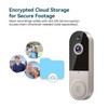 ClipBlur Wireless Wi-Fi Video Doorbell Camera with Night Vision, Two