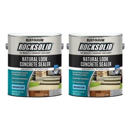 2-Pack of 1 Gal Rust-Oleum 317928 Clear RockSolid Natural Look Concrete Sealer