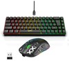 HXSJ Keyboard and Mouse Combo Wired K68 RGB Streamer Mini