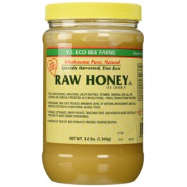 YS Eco Bee Farms RAW HONEY - Raw, Unfiltered, Unpasteurized - Kosher (3 Lb (2 Pack))