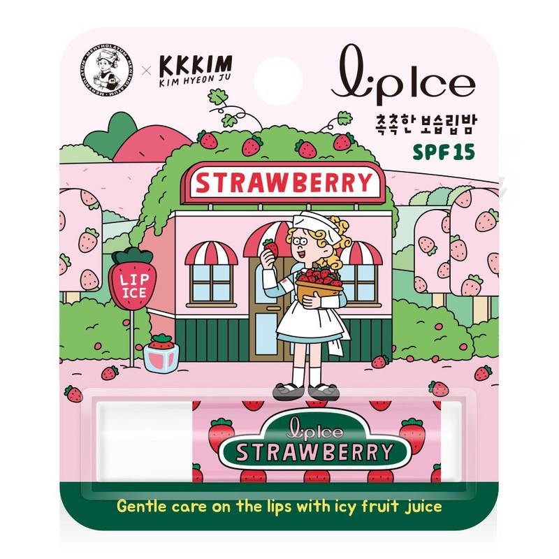 MENTHOLATUM Lipice Lip Balm Strawberry 3.5g - MENTHOLATUM Lipice Lip