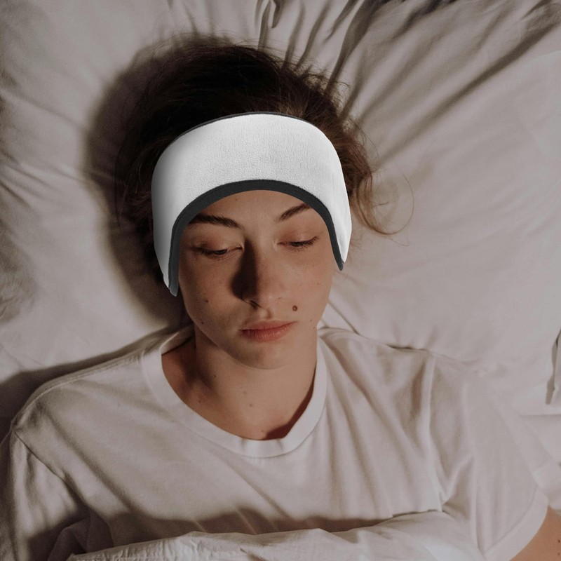 TOVINANNA Soundproof Sleep Ear Muffs, Ear Warmer Headband 2 in
