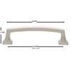 GlideRite Hardware 3-3/4" CC Deco Base Cabinet Pulls, Pewter -