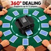 360° Automatic Card Shuffler and Dealer, 5200mAh Rechargeable Poker Dispenser